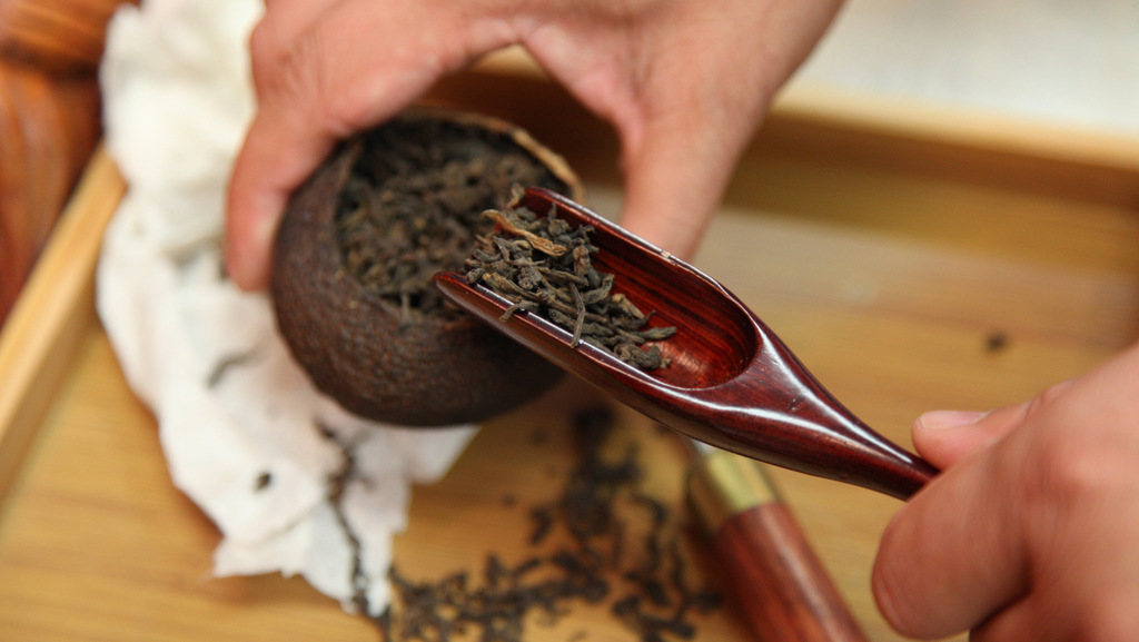 陈皮普洱茶